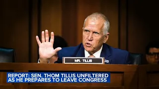 N O Report Sen Thom Tillis unfiltered as he prepares to leave Congress
