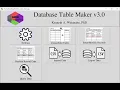 Database Table Maker v3 0 - Part1 Creating Database Tables