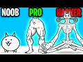 NOOB vs PRO vs HACKER In BATTLE CATS SECRET MAX LEVEL HACKER CAT