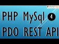 4 PHP MySql Restful API using PDO Delete Section PHP MySql Tutorial