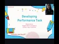 DEVELOPING PERFORMANCE TASK GROUP 2 DISCUSSION