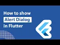 How to show Alert Dialog in Flutter - AlertDialog Widget Flutter