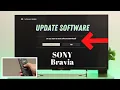 How to System Software Update Sony Bravia TV Firmware Update
