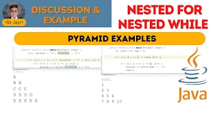 Java Tutorials Tagalog REPETITION Nested For and Nested While PYRAMID Sir Jay