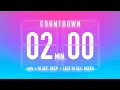 2 Minute Countdown Timer Flip Clock with Beep Every 10 Seconds