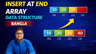 INSERT AT END OF ARRAY IN DATA STRUCTURE PRACTICAL EXAMPLE BANGLA
