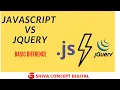 Difference between JAVASCRIPT and Jquery JavaScript tutorial in Hindi JQuery vs JavaScript