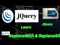 JQuery replaceWith replaceAll Method