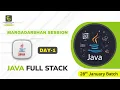 Java Full Stack Day 1 - Margadarshan 28th January 2026 Batch FirstBit Solutions