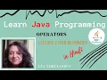 Operators in Java Learn programming with Java Hindi