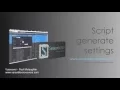 Session Script Tutorial - Script Generate Settings