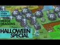 Merge Dragons Halloween Special Graves Grimm Trees Grimm Chests Haunted Houses