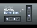 Glowing Button Bars Design HTML CSS JS
