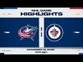 NHL Highlights | Jets vs. Blue Jackets - November 18, 2025