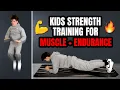 GET STRONG Kids HIIT Workout for PE Class Gym Class or Homeschool Workout GreysonPumple