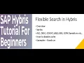 Flexible Search Tutorial SAP Hybris Flexi Search SAP Hybris Hybris Tutorial for Beginners Part-8