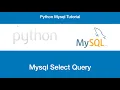 python-mysql select query