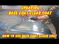 Spraying Base Coat Clear Coat Paint and how to mix it