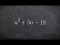 How to factor a trinomial using diamond method