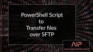Windows PowerShell Script to transfer files to SFTP Server