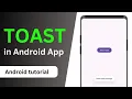 How to Create Toast in Android Studio Implement Toast Message in Android App