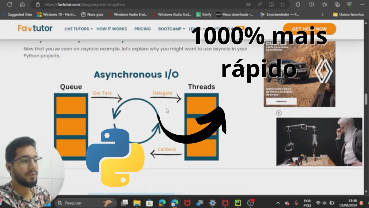 Requisições assíncronas com Python (asyncio, aiohttp) (várias solicitações de API ao mesmo tempo)