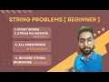 Strings Coding Ninja Beginner String 2022 Problem On Strings String All Important Question Sol