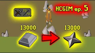 I Mined Smithed and Crafted 13k Silver Ore For My Team - HCGIM ep 5