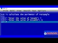 QBASIC program to calculate the perimeter of rectangle Learning Series