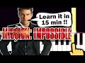 Mission Impossible Theme - EASY Piano tutorial