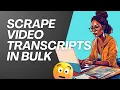 Easy Way to Extract YouTube Transcripts in Bulk with Apify for free