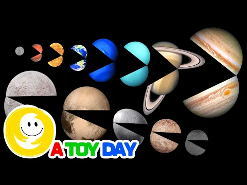 Download MP3 Funny Planets COMPILATION | Planet for BABY | Funny Planet comparison Game kids | 8 Planets sizes
