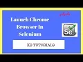 Selenium Tutorials - Launch Chrome Browser In Selenium