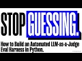 Podcast How to Build an LLM as a Judge Evaluation Harness in Python