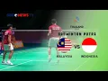 🔴FINAL BADMINTON GANDA PUTRA INDONESIA VS MALAYSIA | SEA Games Thailand 2025 | 14/12