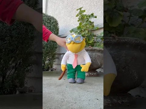 Hans Moleman: Man Getting Hit By Football Plush Version #ytshorts #thesimpsons