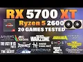 RX 5700 XT Ryzen 5 2600 Tested 20 Games in 2026 RX 5700 XT Gaming Test