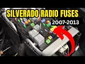 2007-2013 Chevrolet Silverado Radio Fuses Radio Dead No Sound Fix