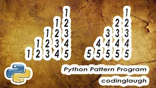 Mirrored Right Triangle Number Pattern Python Pattern Program Bangla