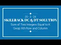 SKILLRACK DAILY CHALLENGE AND DAILY TEST SOLUTION 20-03 C Java Python