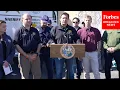 Gov Ron DeSantis Visits Bay County Florida After It Suffers Wildfires