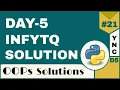 Infytq Object Oriented Programming Using Python Day-5 Exercises YouthNationCoders