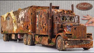 Massive AMERICAN TRUCK Full Restoration | Rusty Peterbilt Container Truck Rescue and Restoration