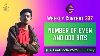 2595 Number of Even and Odd Bits - JAVA Weekly Contest 337