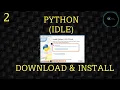 Download Python IDLE Install How to run program in Command Prompt Lec-2