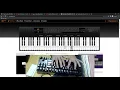 rush e on virtual piano using pc keyboard with handcam