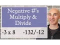 Negative Numbers Multiplying and Dividing Rules