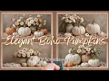 2 HOURS Elegant White Pumpkin Fall Still Life Painting 4K Boho Early Autumn TV Frame Art NO ADS