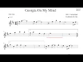 Lagu GEORGIA ON MY MIND 🎷 Sax Eb