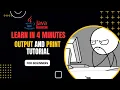 Java Output tutorial - Learn in 4 minutes JAVA TAGALOG